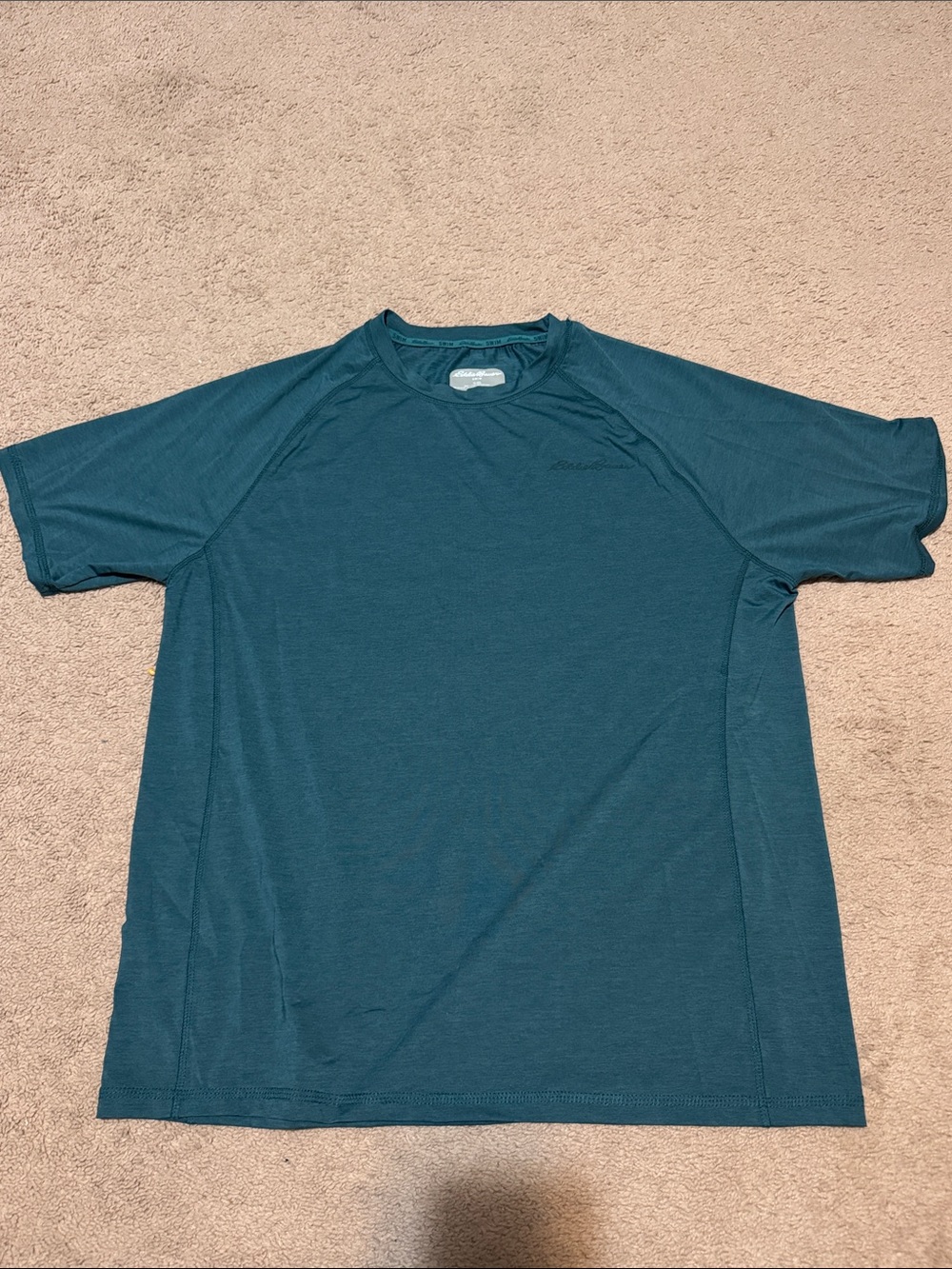 Eddie Bauer Short-Sleeve Crew Tee - Teal Blue